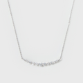 Moissanite Aurora Necklace (Silver)