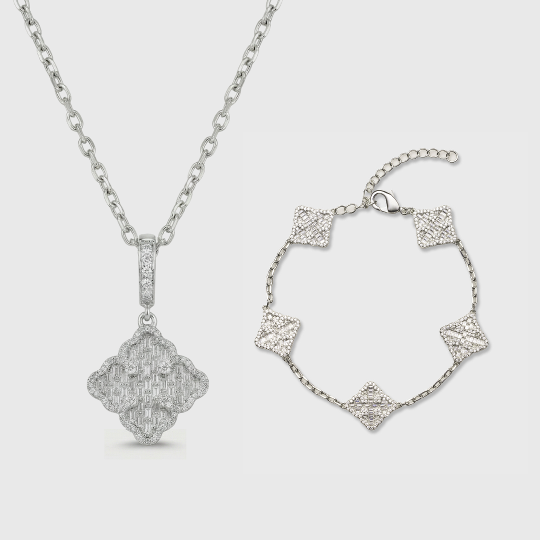 Clover Royale Chain + Bracelet (Silver)