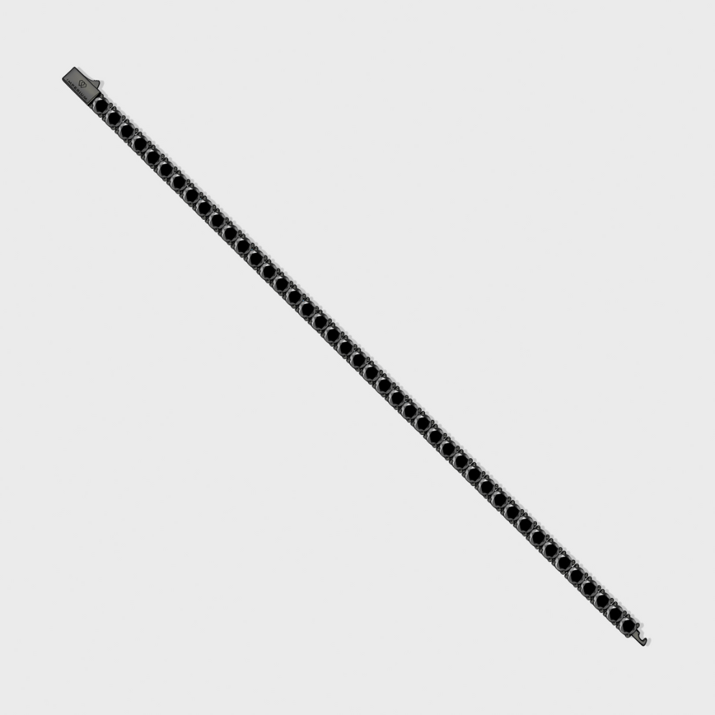 Tennis Bracelet (Black) - 4mm