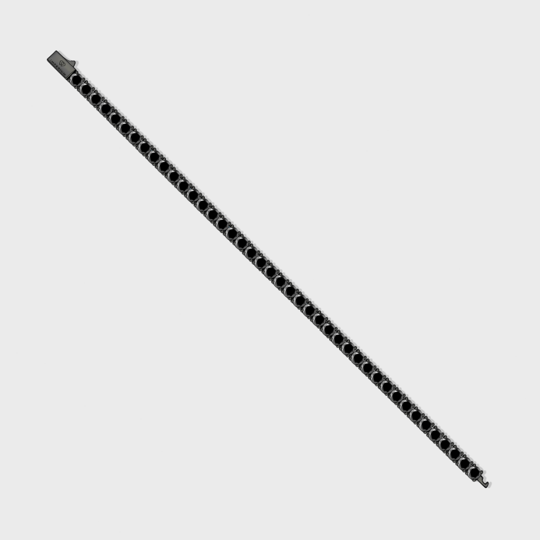 Tennis Bracelet (Black) - 4mm