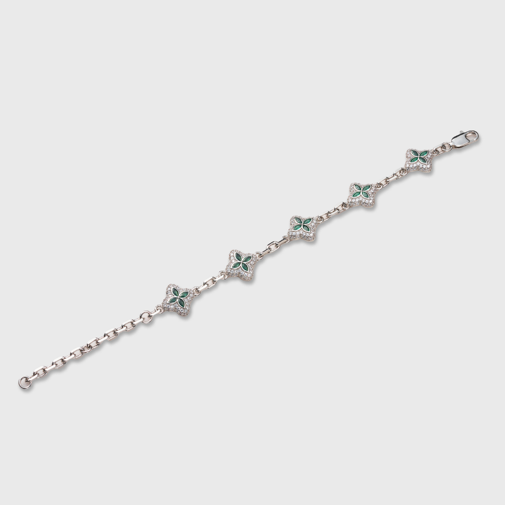 Green Clover Icon Bracelet