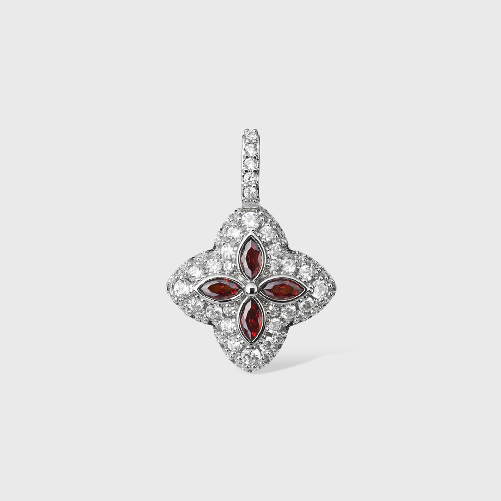 Red Clover Icon Pendant + Bracelet + Earrings
