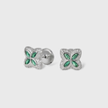 Green Clover Icon Earrings