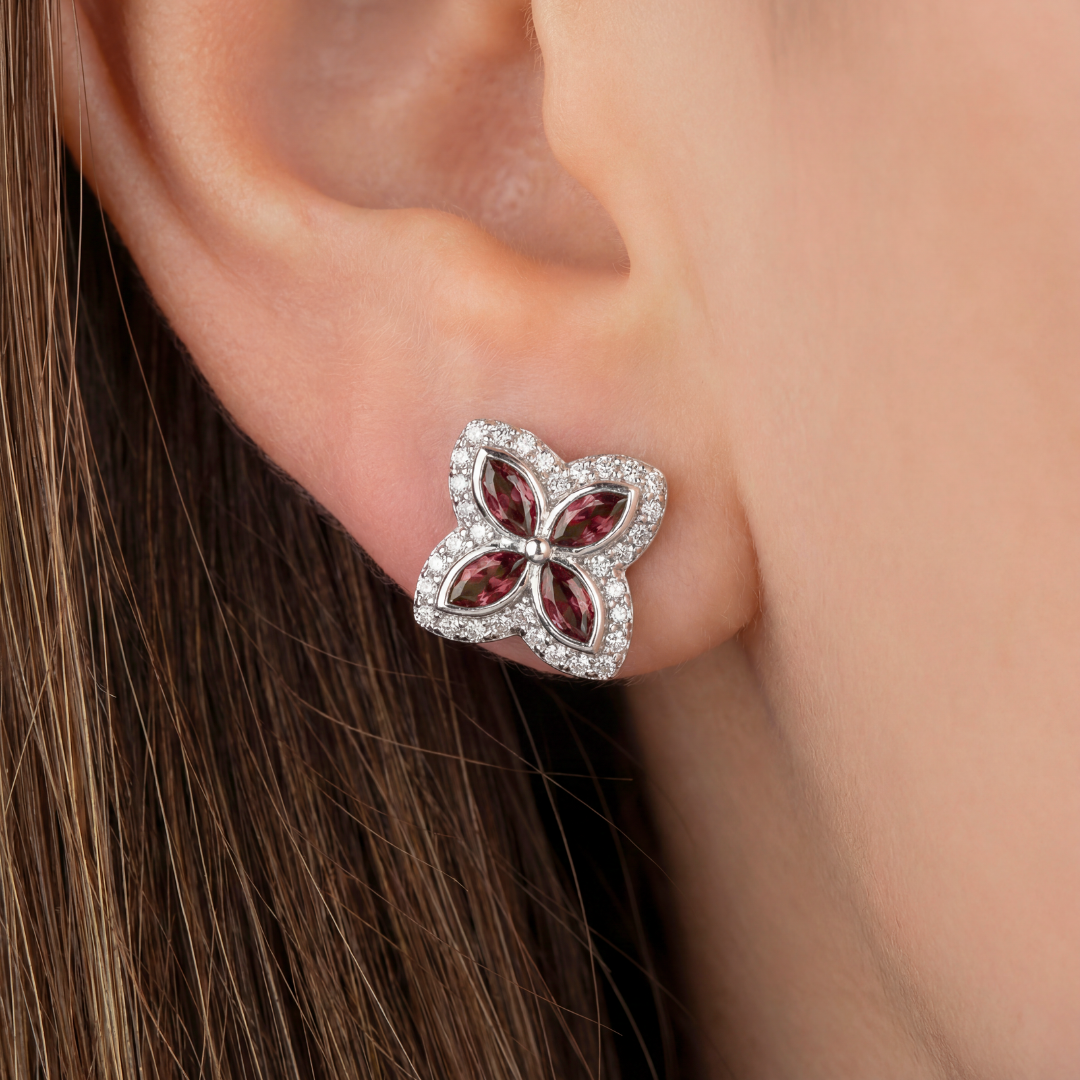 Red Clover Icon Earrings