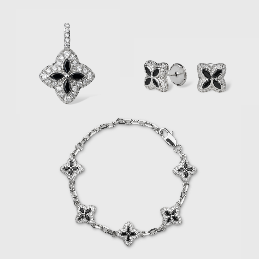 Black Clover Icon - Pendant + Bracelet + Earrings