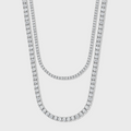 Women's Tennis 5mm + Tennis 3mm (Silver)