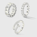Rings Bundle (Silver) - Cuban, Tennis and Nail
