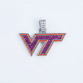 Virginia Tech Hokies in White Gold