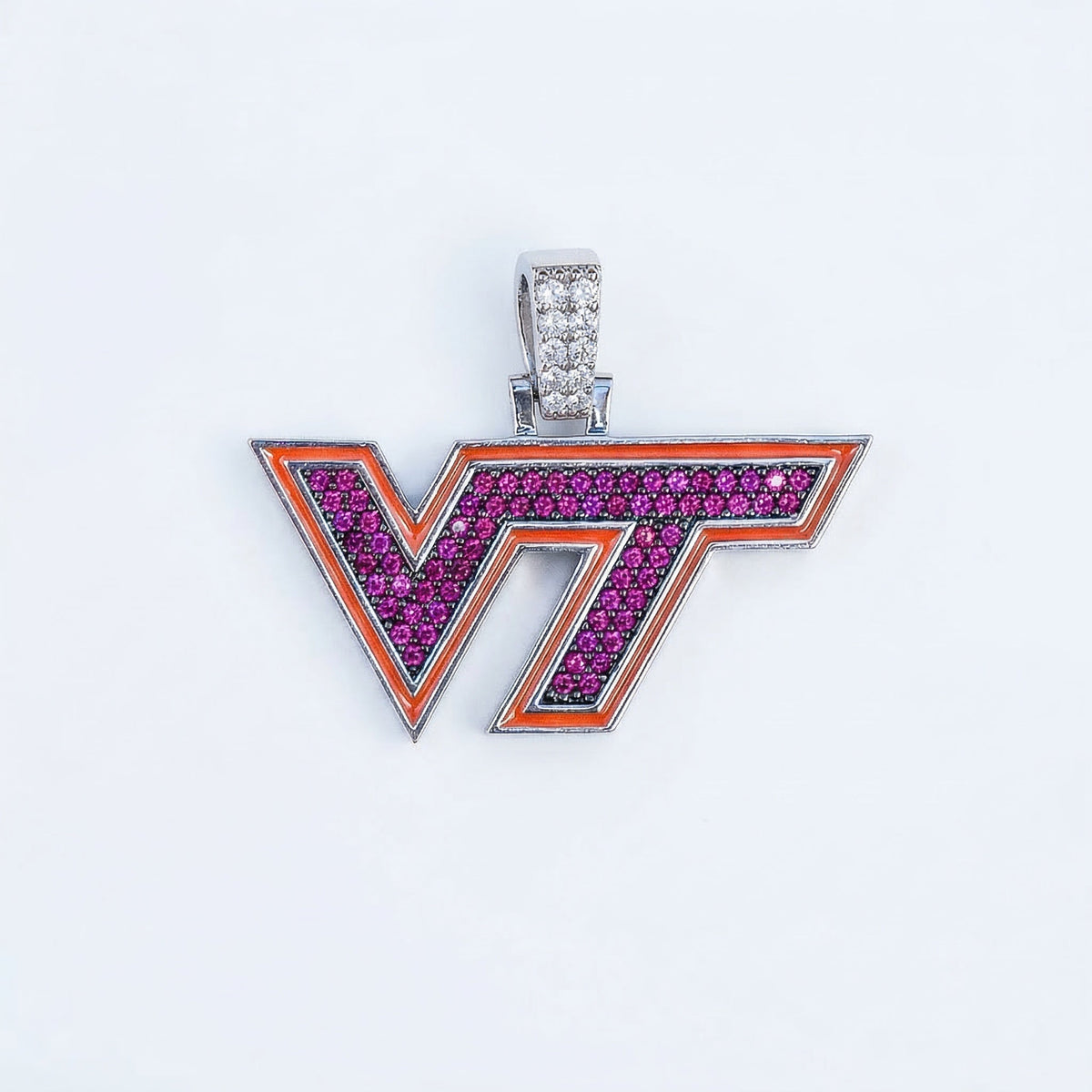 Virginia Tech Hokies in White Gold