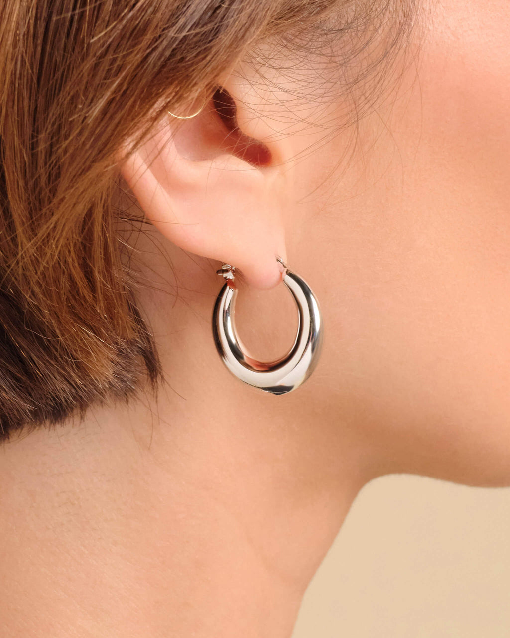 Women's Dome Hoop Earrings