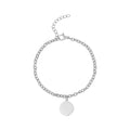 Minimal Round Charm Bracelet