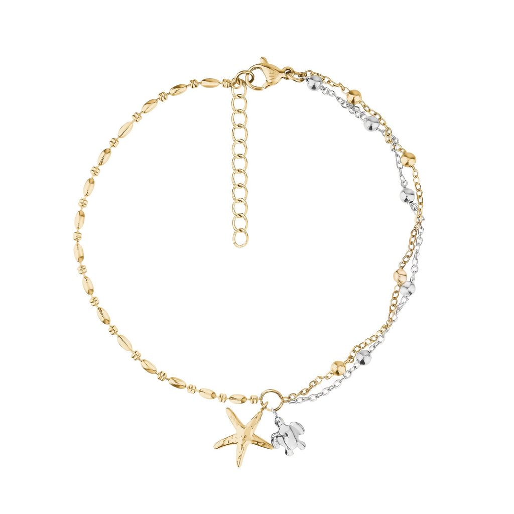 Starfish Duo Charm Bracelet