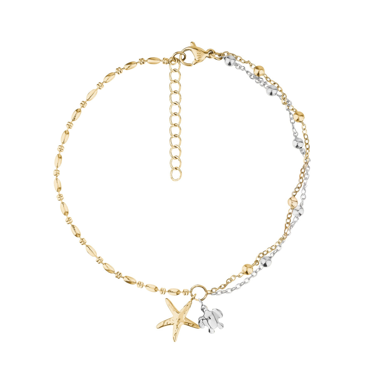 Starfish Duo Charm Bracelet