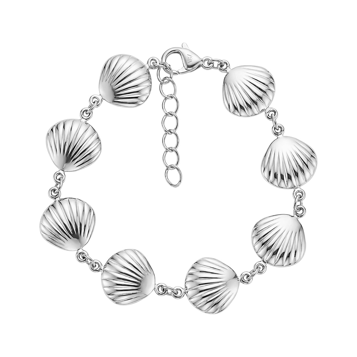 Seashell Charm Link Bracelet