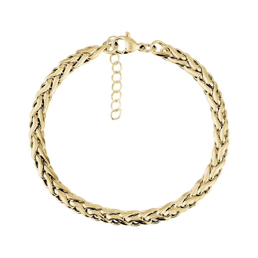 Interlaced Link Steel Bracelet
