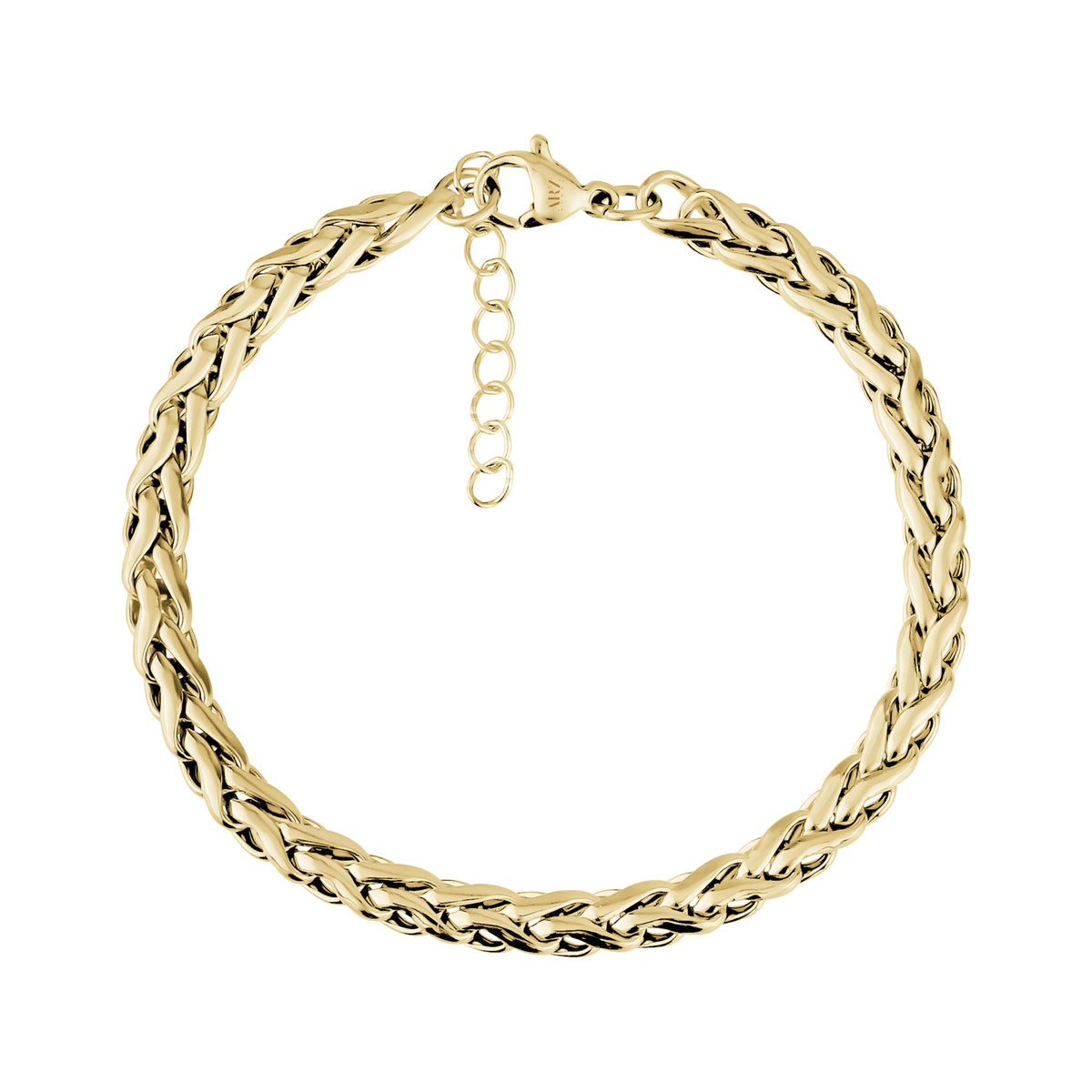 Interlaced Link Steel Bracelet