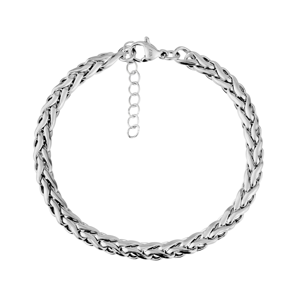 Interlaced Link Steel Bracelet