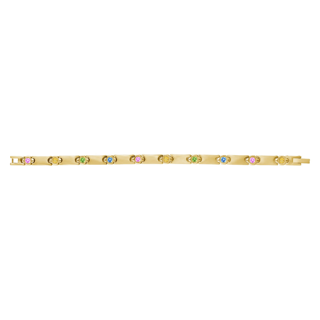 Stone-Set Link Bracelet