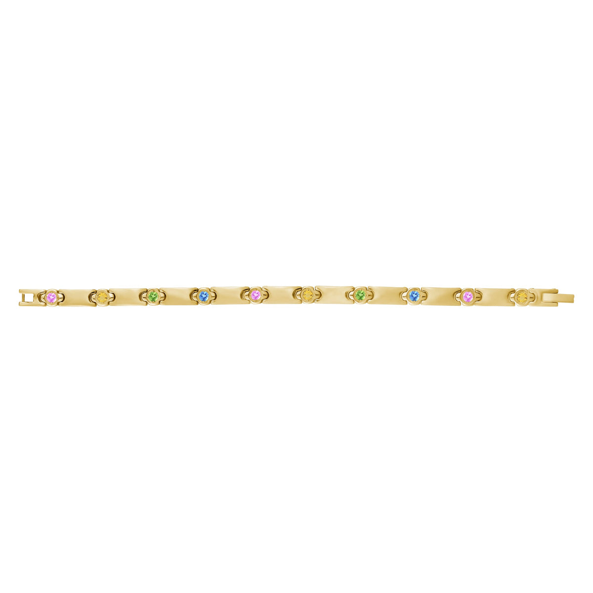 Stone-Set Link Bracelet