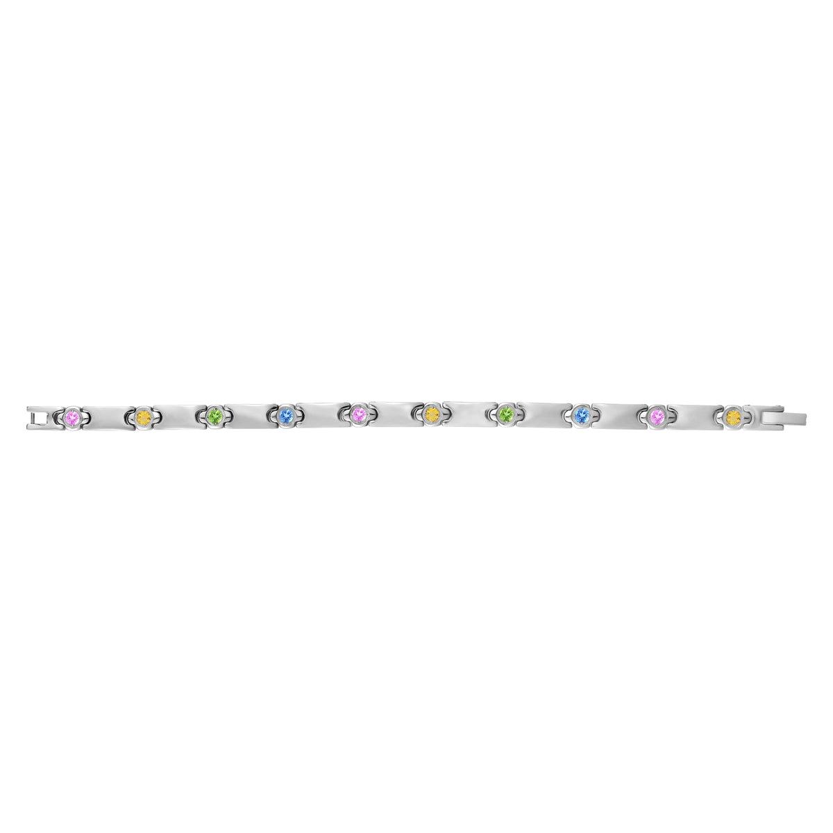 Stone-Set Link Bracelet