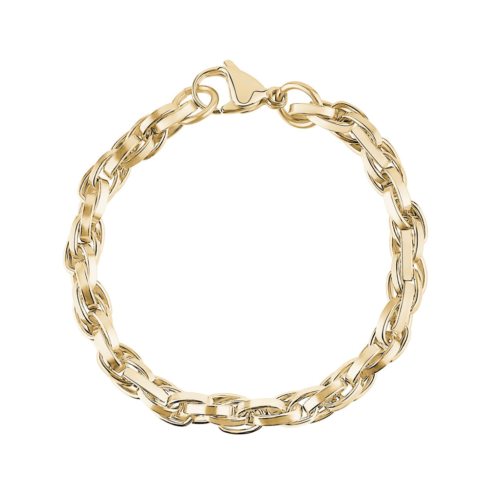 Twist Oval Link Bracelet