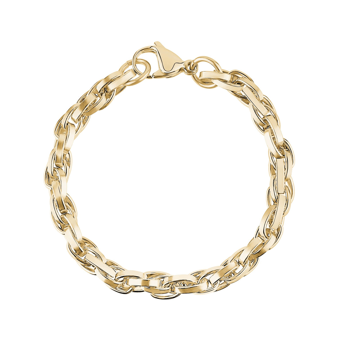 Twist Oval Link Bracelet