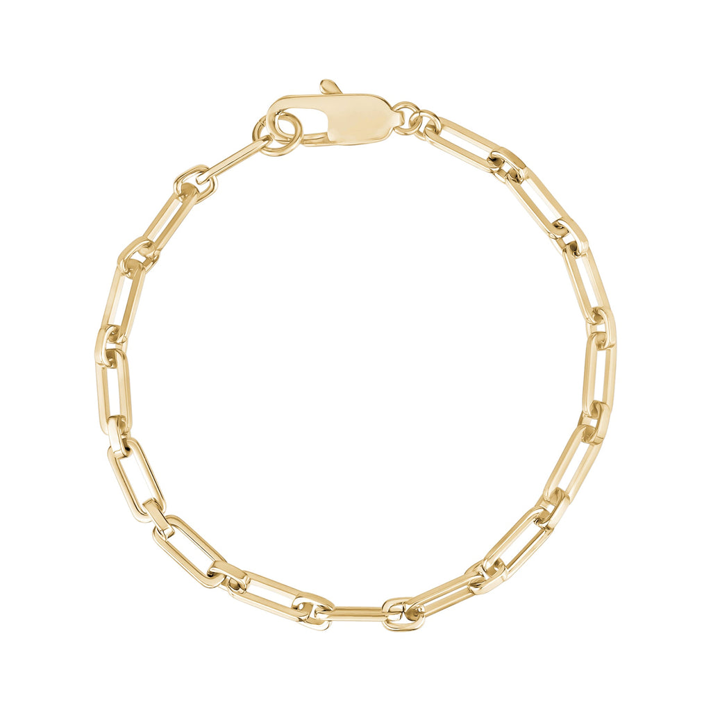 Modern Paper Clip Chain Bracelet