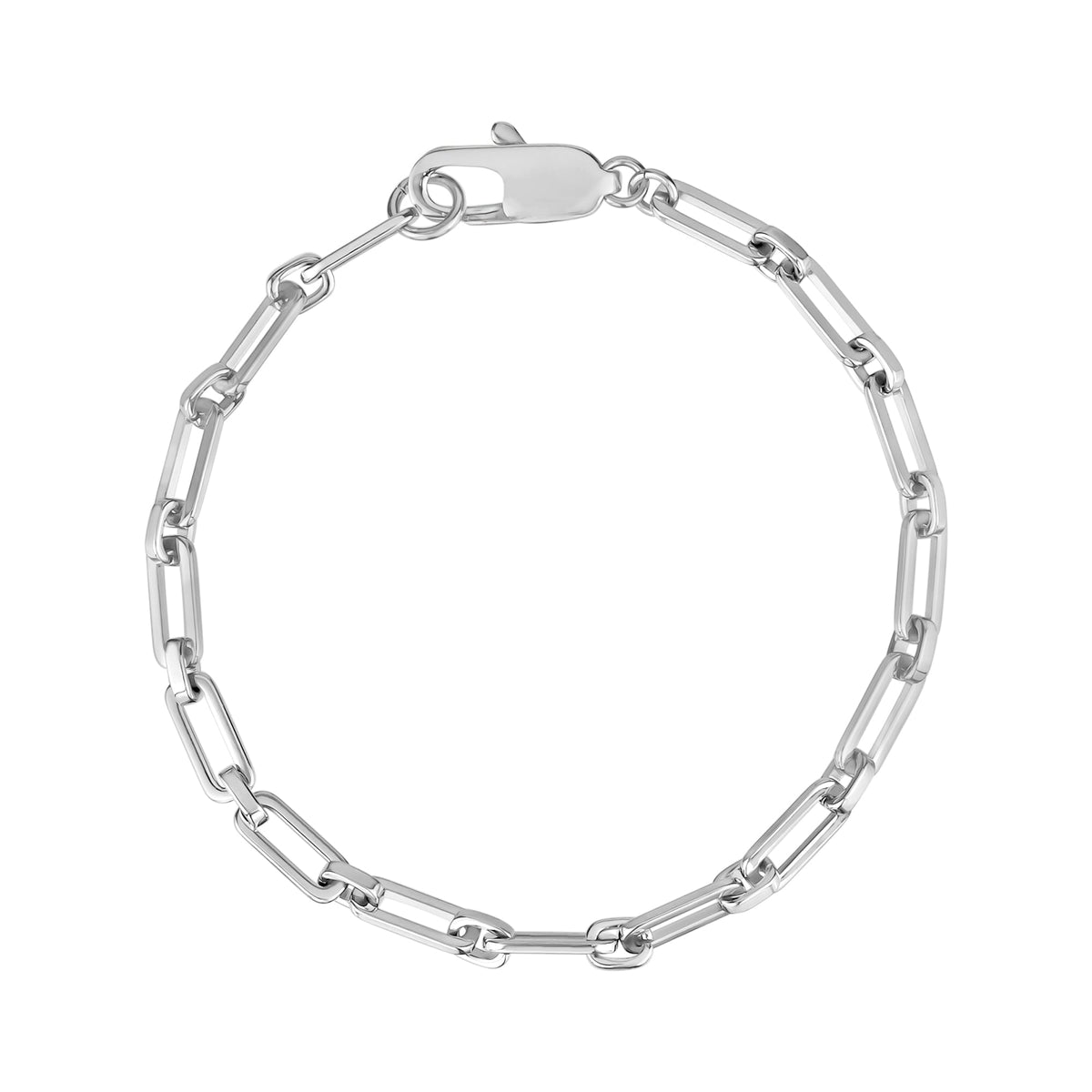 Modern Paper Clip Chain Bracelet