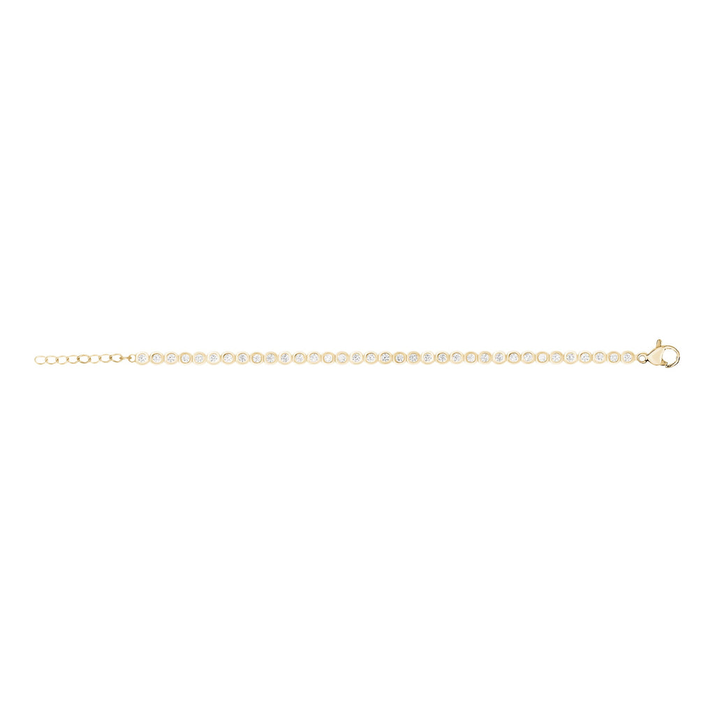 Bezel Tennis Bracelet