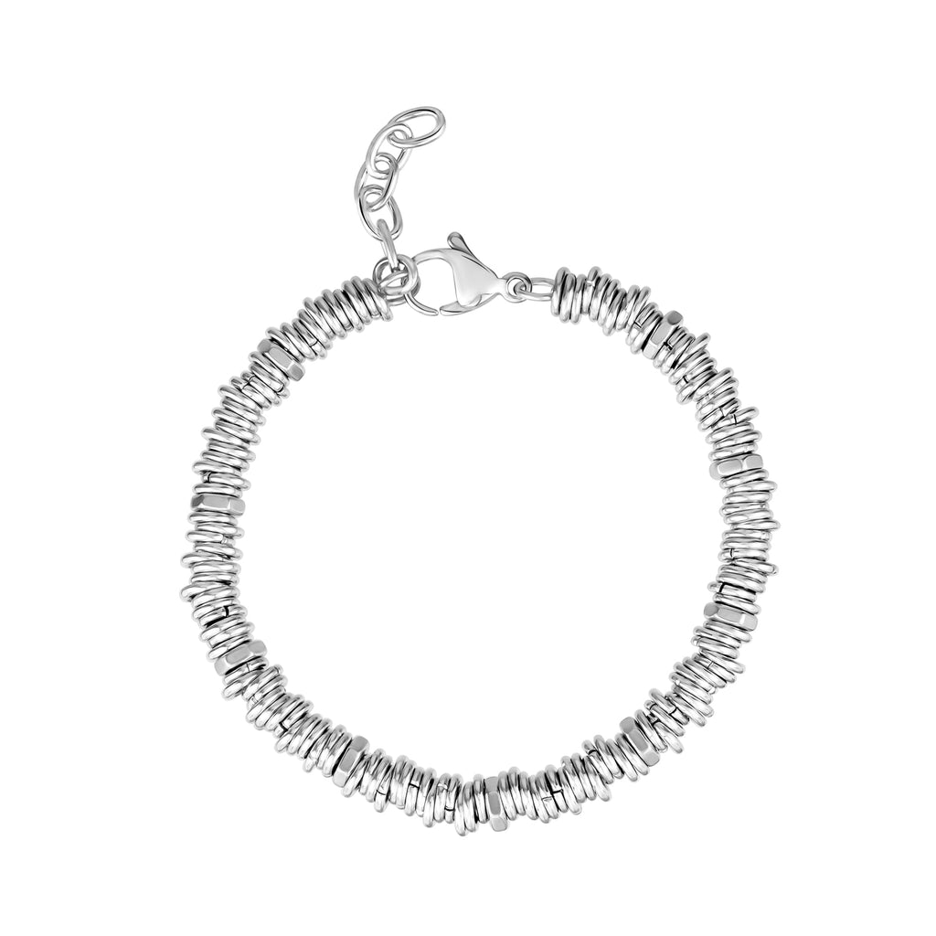 Contemporary Helix Disc Bracelet