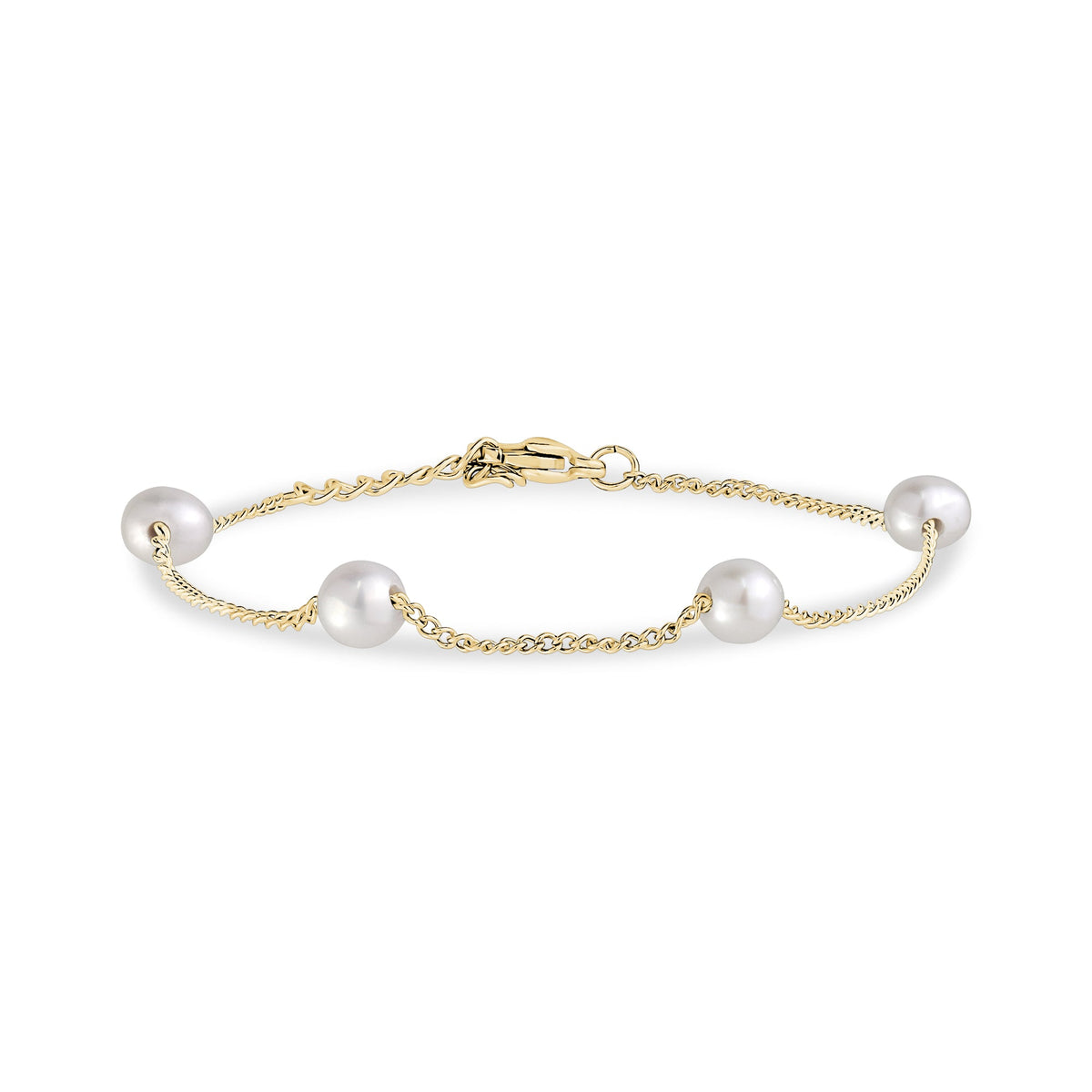 Minimalist Pearl Station Bracelet