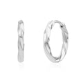 Swirl Shine Huggie Earrings