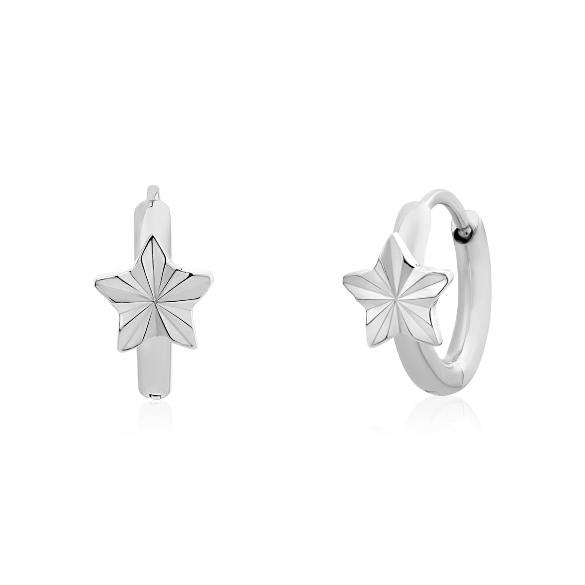 Radiant Star Huggie Hoops