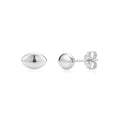 Sleek Dome Stud Earrings