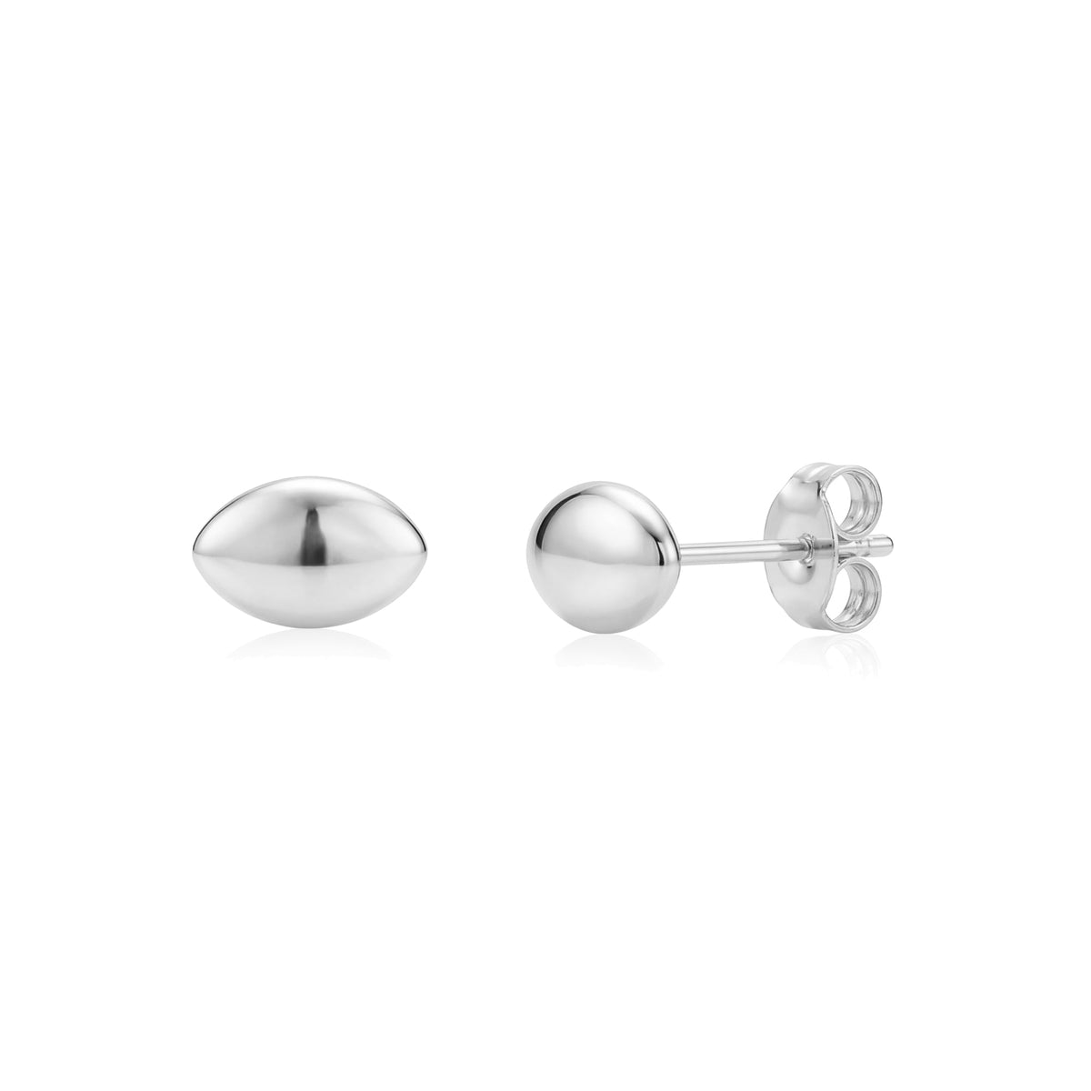 Sleek Dome Stud Earrings