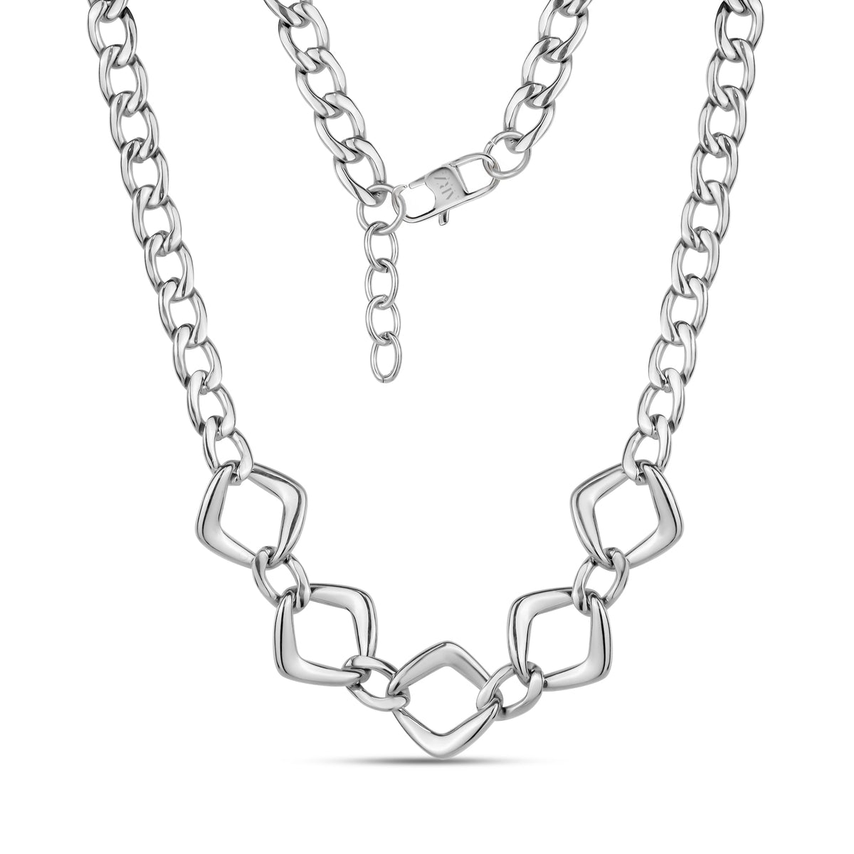 Bold Geometric Link Necklace