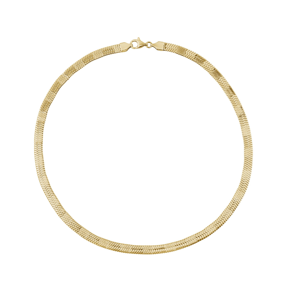 Dual Finish Herringbone Chain