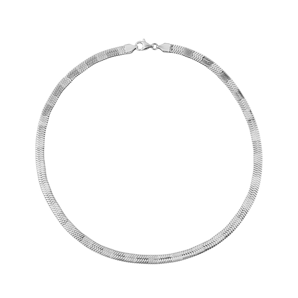 Dual Finish Herringbone Chain