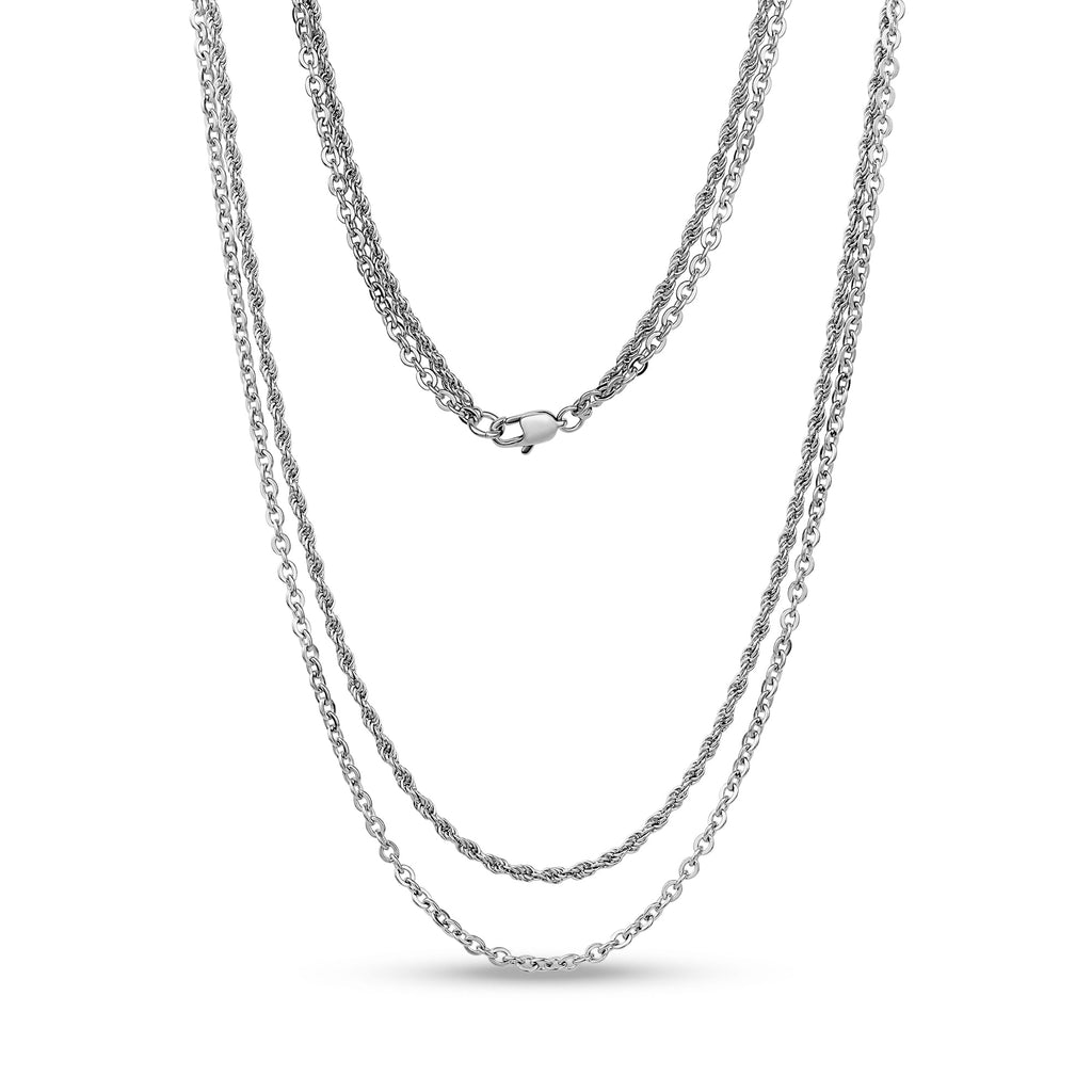 Layered Rope and Link Chain