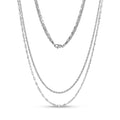 Layered Twist and Oval Link Chain