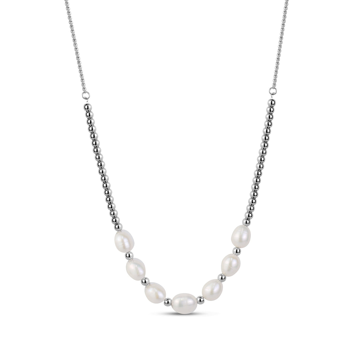 Beaded Pearl Necklace