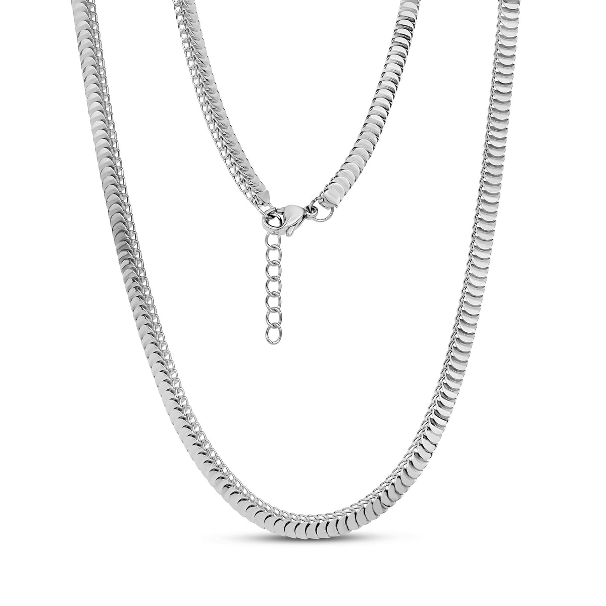 Serpentine Scale Necklace | 4MM