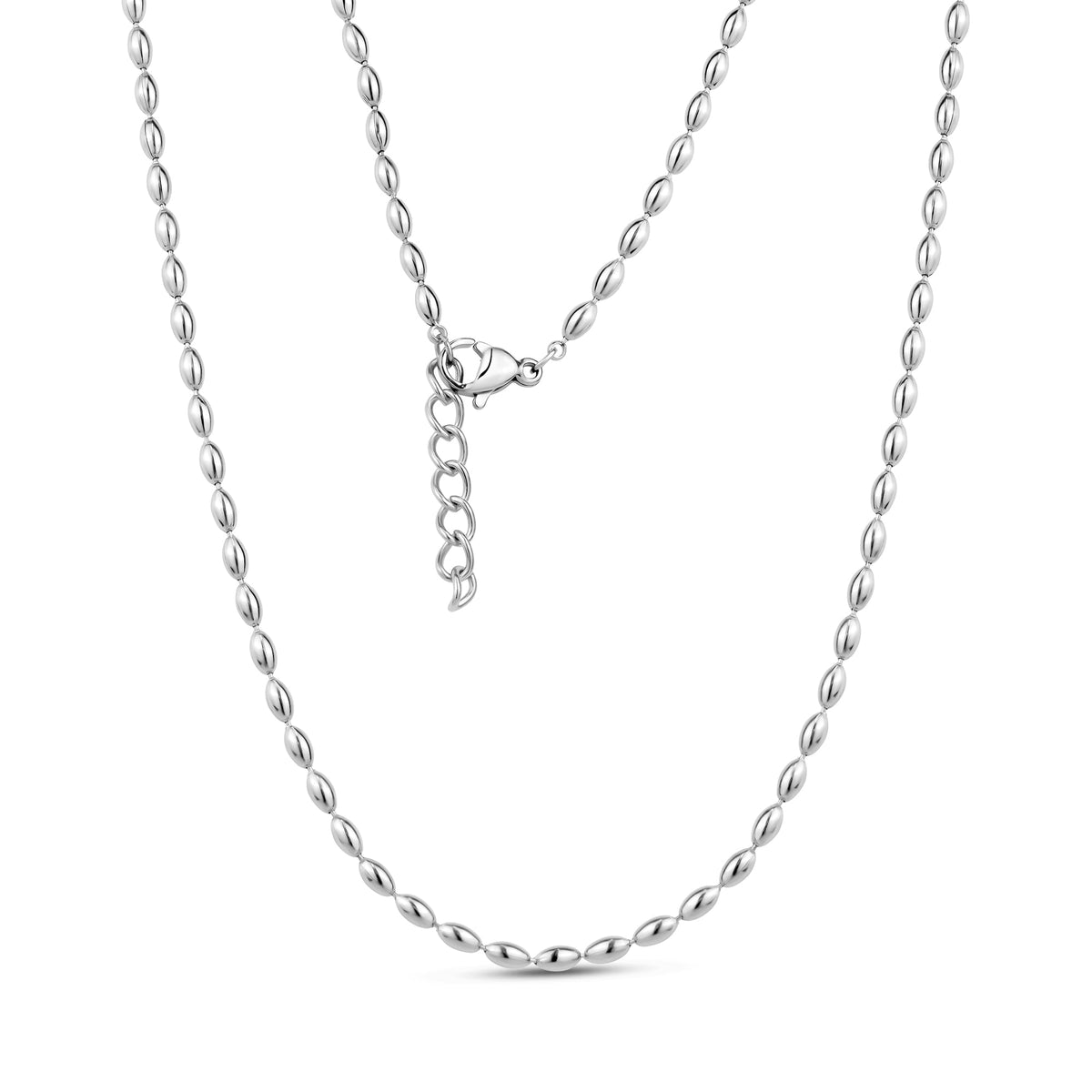 Minimalist Oval Tube Link Necklace