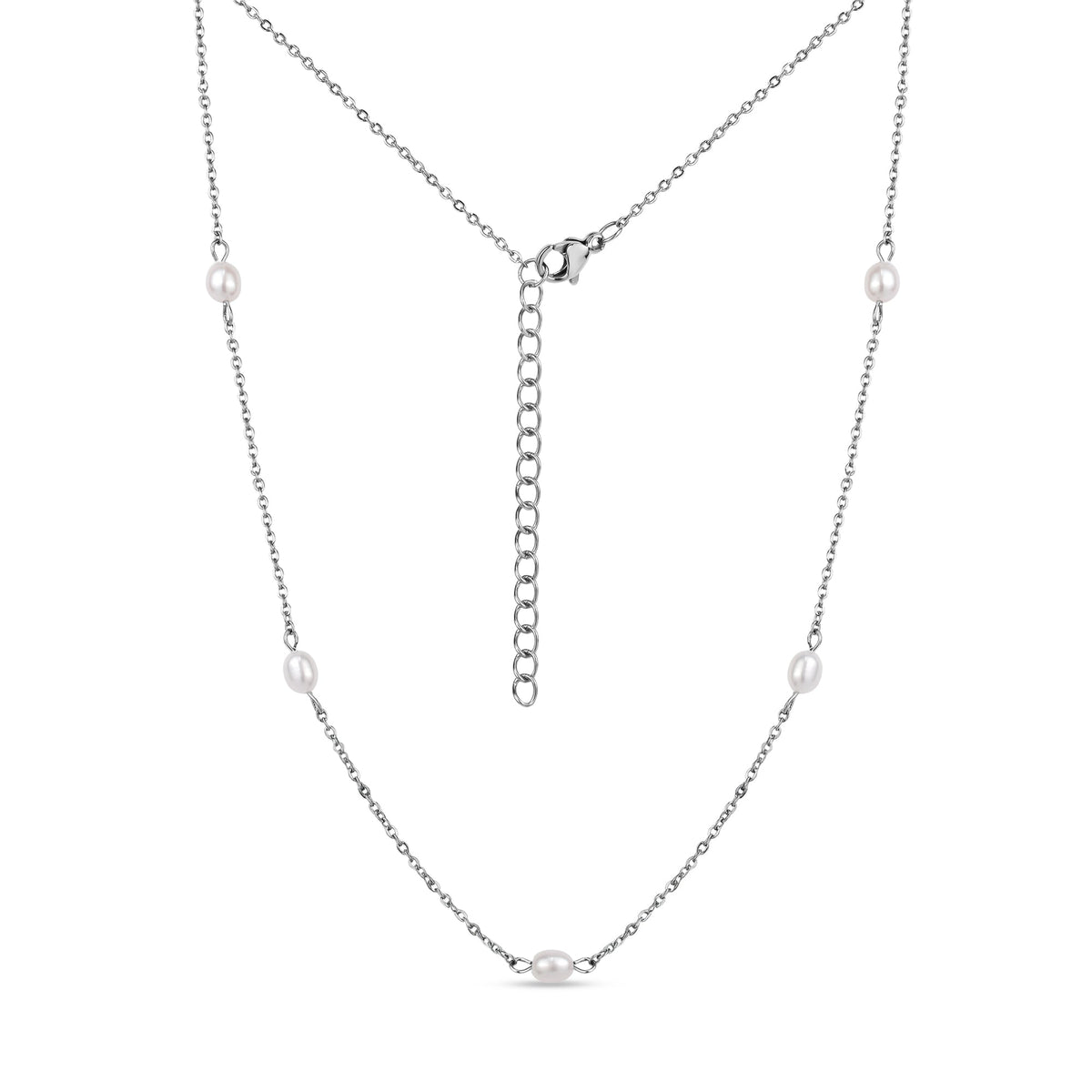 Freshwater Pearl Station Necklace