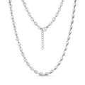 Polished Oval Link Necklace
