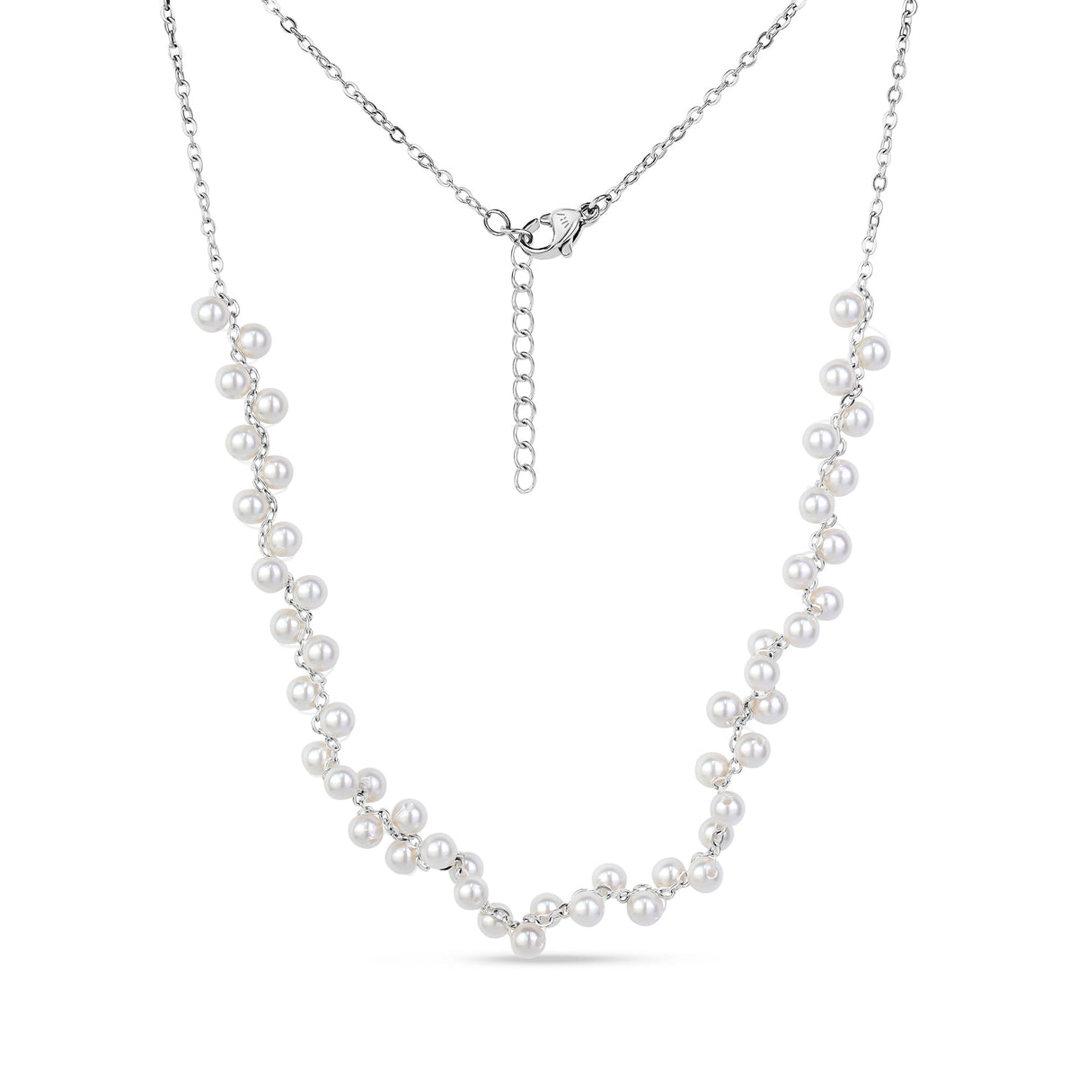 Floating Pearl Chain Necklace