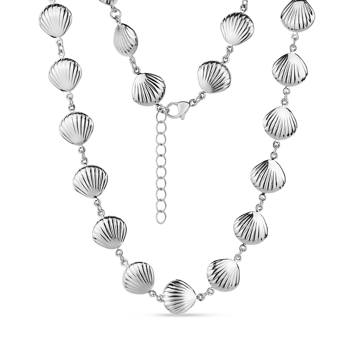 Seashell Charm Link Necklace