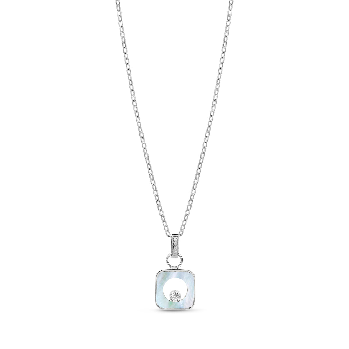 Square Mother of Pearl Pendant