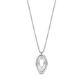 Bold Oval Link Drop Pendant