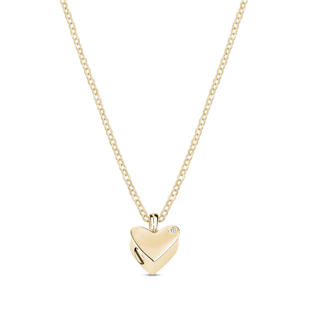 Contemporary Heart Urn Pendant